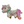 Load image into Gallery viewer, 480 Rainbow Clay Doll for Bow-Center, Jewelry Charms, Accessories, and More
