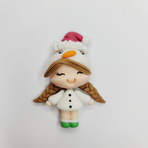 Eldany Xmas #182 Clay Doll for Bow-Center, Jewelry Charms, Accessories, and More