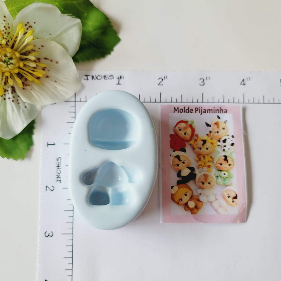 Mini Pajamas Silicone Mold AJ #19