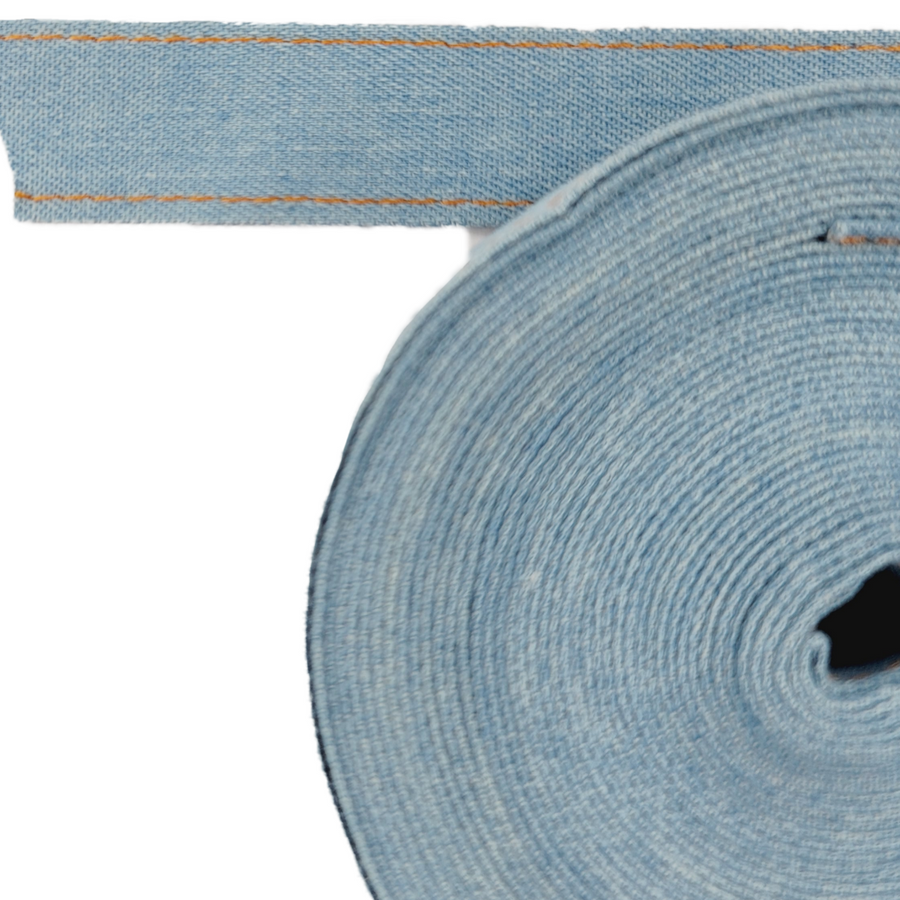 Real Denim Ribbon - Sold by the Yard