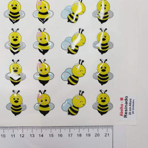 Adhesive Resin Cute Bee (M) MNC 28mm (H) 28 units