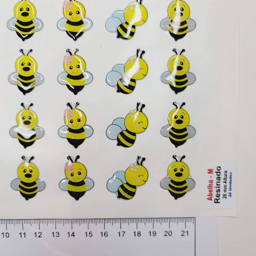 Adhesive Resin Cute Bee (M) MNC 28mm (H) 28 units