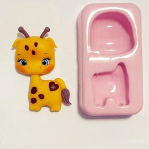 Cute Giraffe Silicone Mold KKA #33