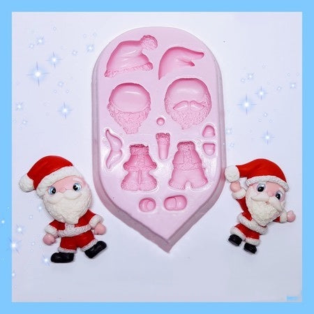 Dual Noel Cuteness Silicone Mold KKA #46