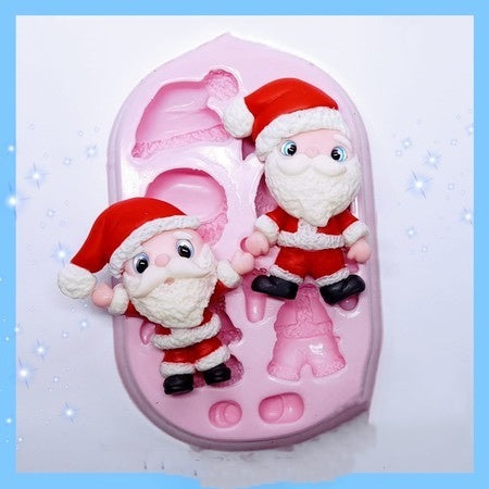 Dual Noel Cuteness Silicone Mold KKA #46