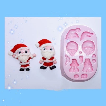 Dual Noel Cuteness Silicone Mold KKA #46