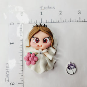 145 Deva Clay Doll for Bow-Center, Jewelry Charms, Accessories, and More