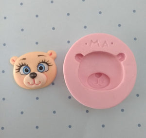 Bear Face Silicone Mold MA 617