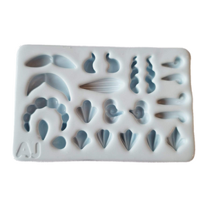 Cute Hair 1 Silicone Mold AJ #8