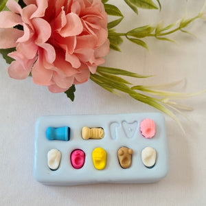 AJ #57 Cute shoes silicone mold