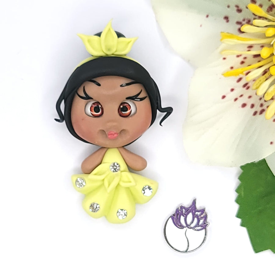 Tiana Princess Yellow #131 Clay Doll for Bow-Center, Jewelry Charms, Accessories, and More