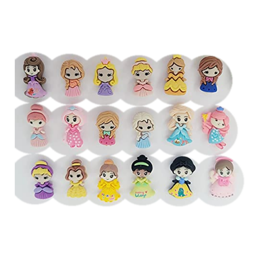 Princess Flatback Resin Cabochon - I1/I9-J1/J9 - Set of 5