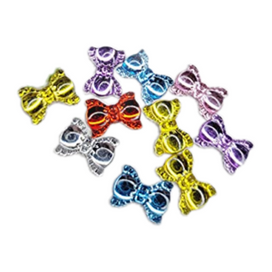 Resin Flatback Bows for Craft - Mixed Colors - Set of 10