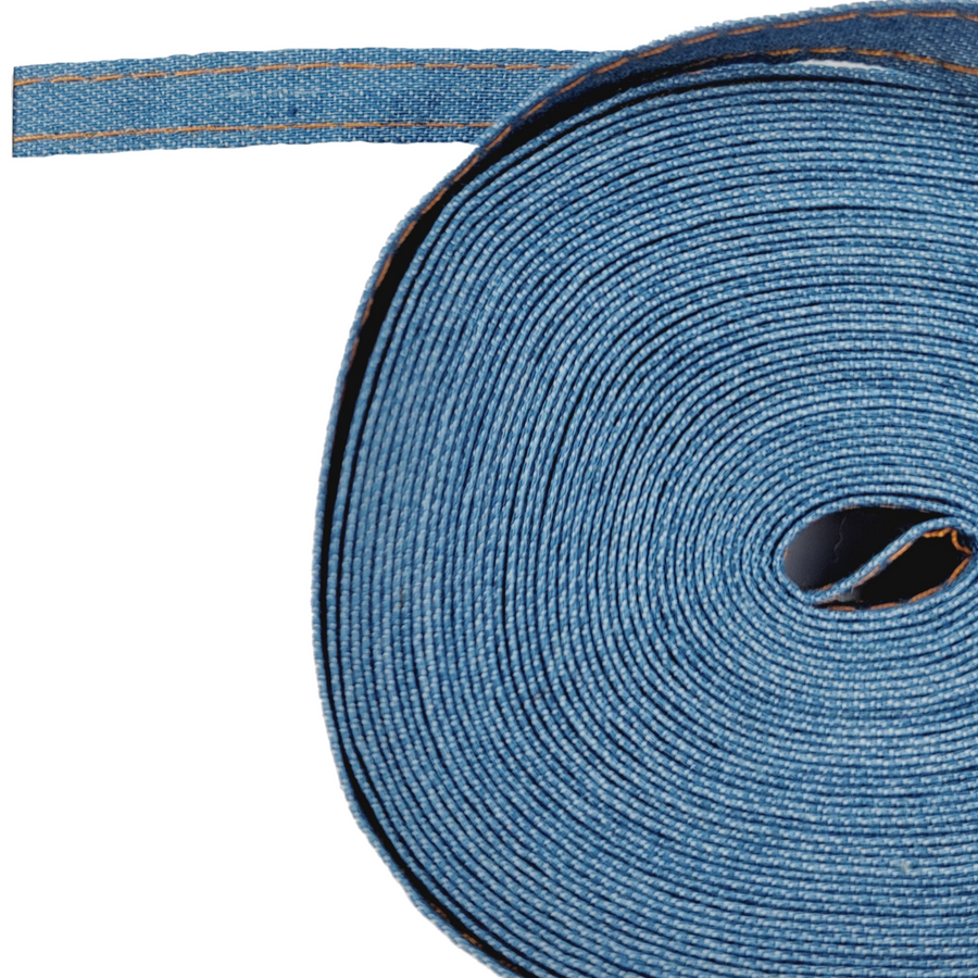 Real Denim Ribbon - Sold by the Yard