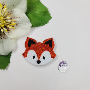 Fox Face Double Acrylic Apliques