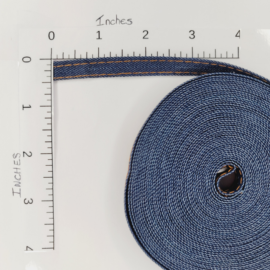 Real Denim Ribbon - Sold by the Yard