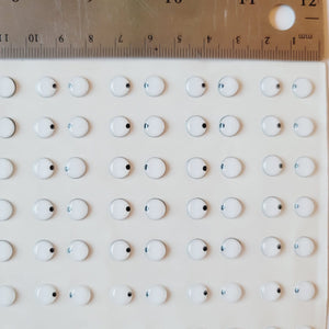 Adhesive Resin Eyes for Clays Multicolor MNC 540-P 80Pairs