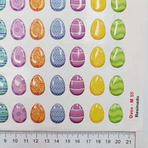 Adhesive Resin Easter Eggs (M) MNC 55 Units