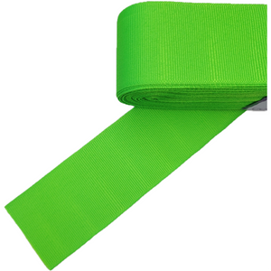 Fluorescent Green Grosgrain Ribbon - 1 1/2" (40mm) 5 yards