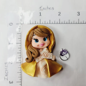 424 Mystic Saga Fairy Clay Doll for Bow-Center, Jewelry Charms, Accessories, and More
