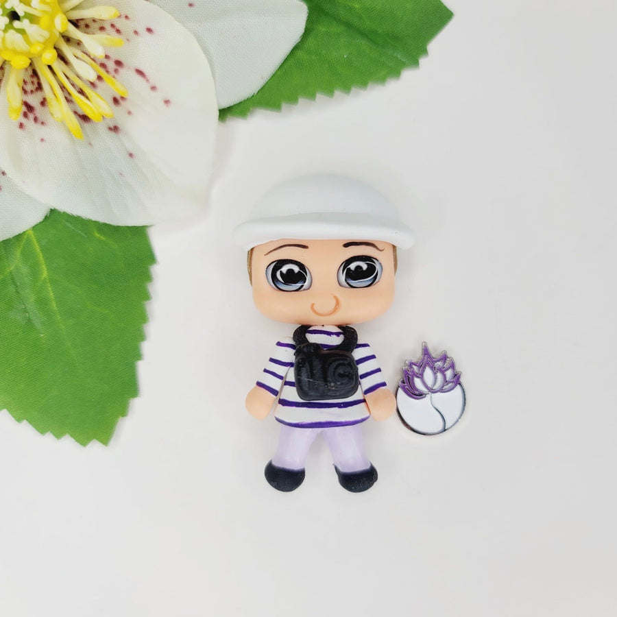 319 Liam The Photographer Clay Doll for Bow-Center, Jewelry Charms, Accessories, and More