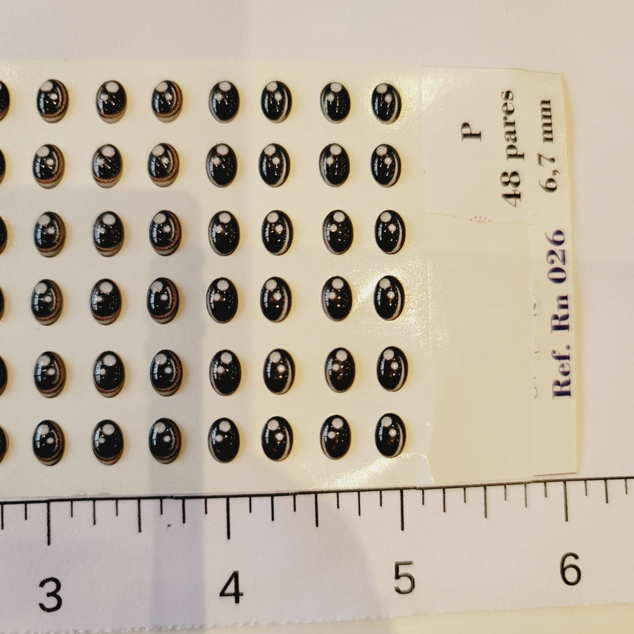 Adhesive Resin Eyes for Clays Multicolor V.A. 0026 (SM) 48 Pairs(P)