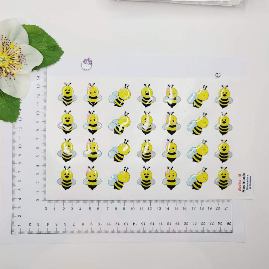 Adhesive Resin Cute Bee (M) MNC 28mm (H) 28 units