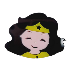 Super Hero Face Double Acrylic Apliques