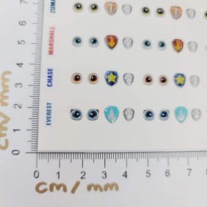 Adhesive Resin Eyes & Symbols for Clays Animal Figures  MNC 510-PP 35 Pairs