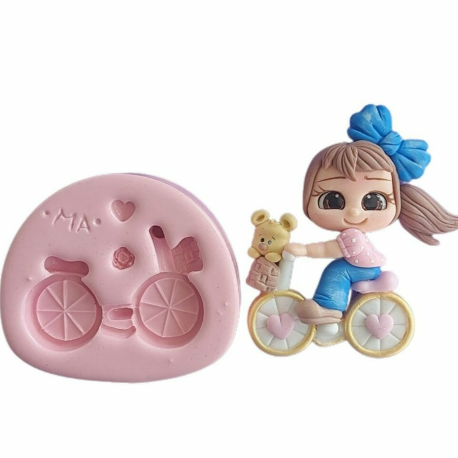 Fun Bike Ride Med Silicone Mold MA 749