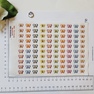 Adhesive Resin Cute Butterfly (P) MNC 503 13x9mm 100 Units