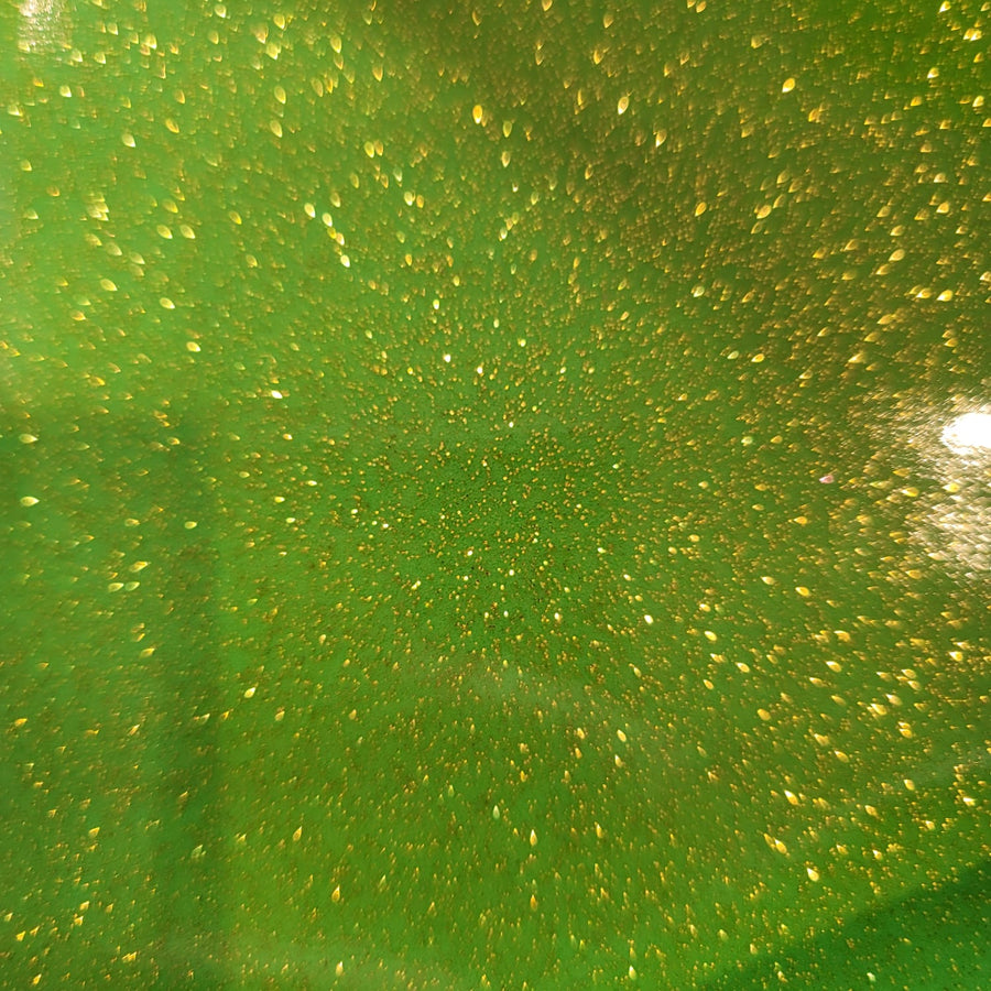 Kiwi Glitter Faux Leather Printed Vinyl Sheet