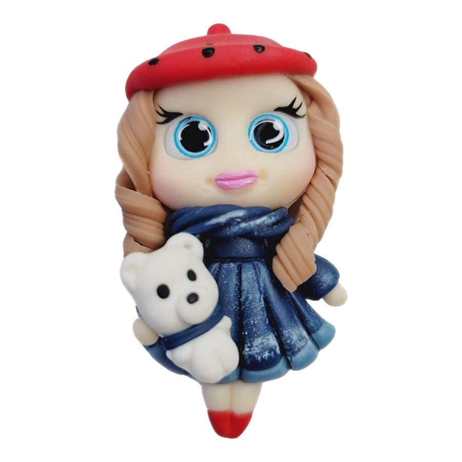 288 Kailey Clay Doll for Bow-Center, Jewelry Charms, Accessories, and More