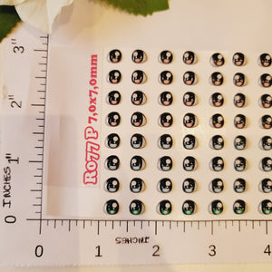 Adhesive Resin Eyes for Clays Multicolor STY R077 (SM / P) 64Pairs