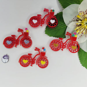 Bicycle Double Acrylic Appliques