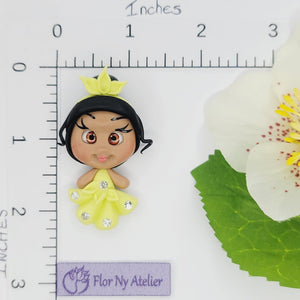 Tiana Princess Yellow #131 Clay Doll for Bow-Center, Jewelry Charms, Accessories, and More