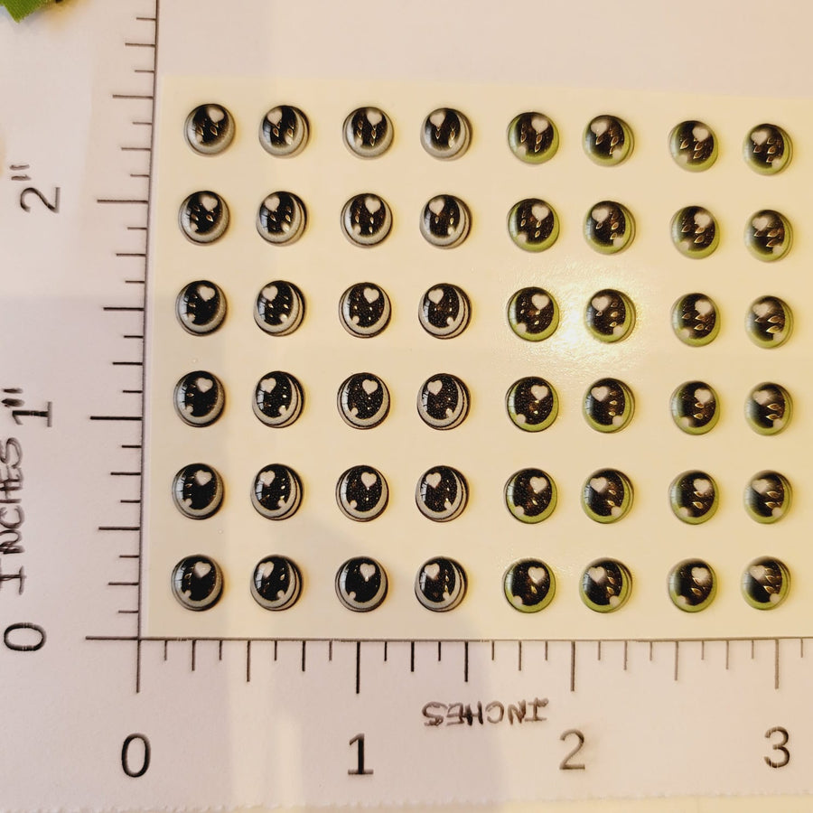 Adhesive Resin Eyes for Clays Multicolor V.A. 009 (SM) 48 Pairs(P)