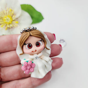 145 Deva Clay Doll for Bow-Center, Jewelry Charms, Accessories, and More