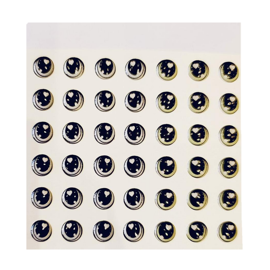 Adhesive Resin Eyes for Clays Multicolor V.A. 009 (SM) 48 Pairs(P)