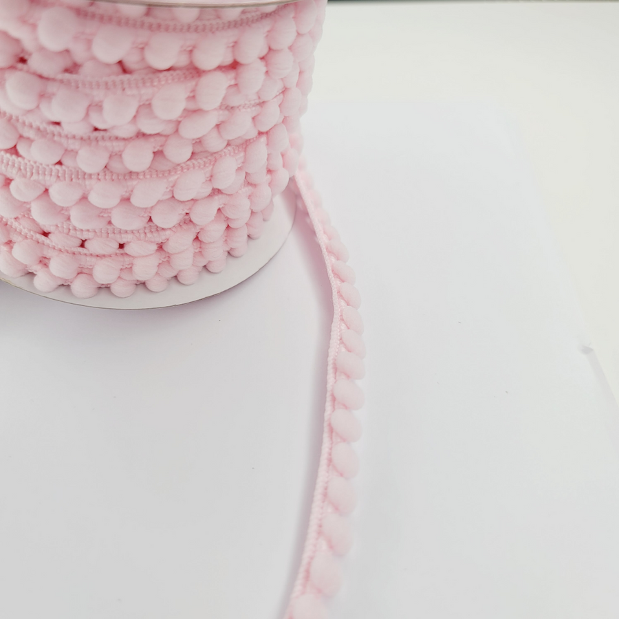 Soft Ball Trim Ribbon- 3/8" (9mm) - Sold by the Yard