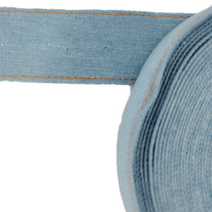 Real Denim Ribbon - Sold by the Yard