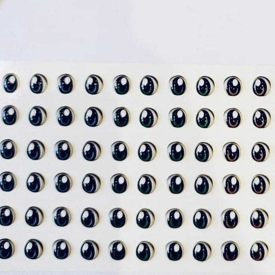 Adhesive Resin Eyes for Clays Multicolor V.A. 001 (SM) 48 Pairs(P)