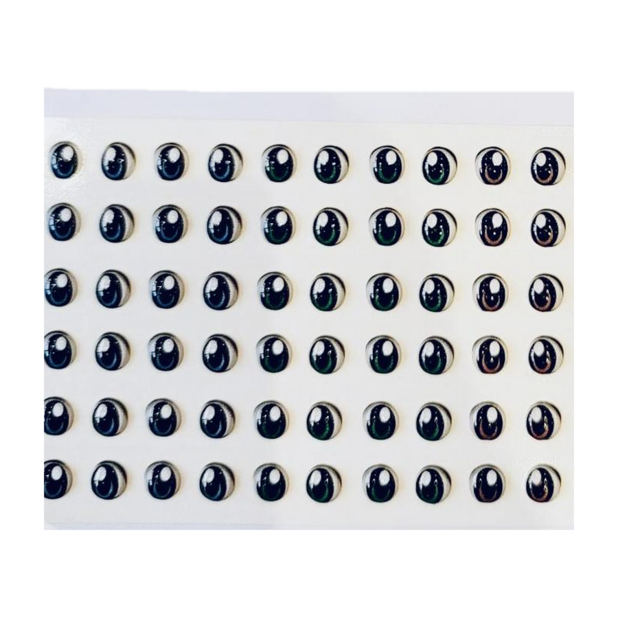Adhesive Resin Eyes for Clays Multicolor V.A. 001 (SM) 48 Pairs(P)