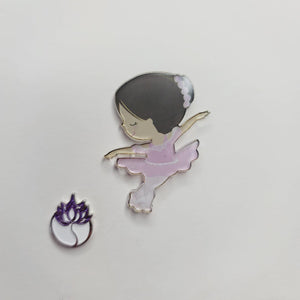 Ballerina  Acrylic Adhesive Stamped Appliques