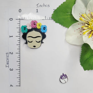 Frida Acrylic Head  Appliques