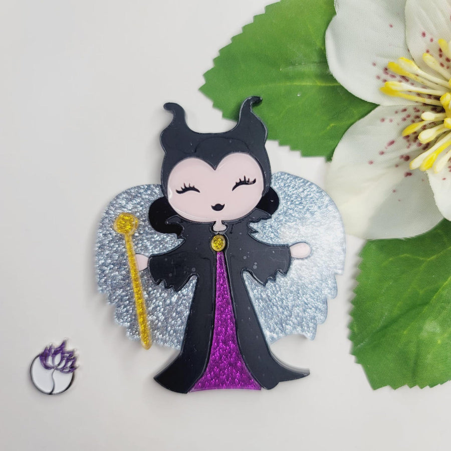 Maleficent LG Doll Acrylic Appliques