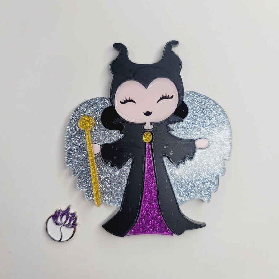 Maleficent LG Doll Acrylic Appliques