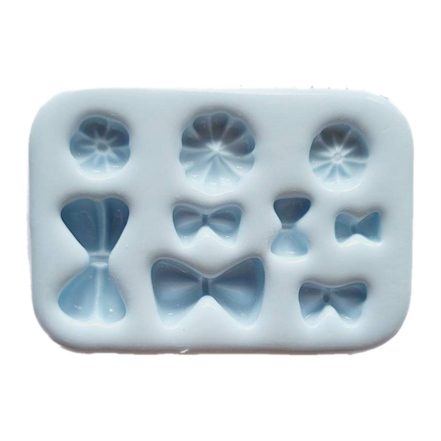 Mini Bows & Flowers Silicone Mold AJ #31