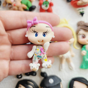 Baby Alita #046 Clay Doll for Bow-Center, Jewelry Charms, Accessories, and More