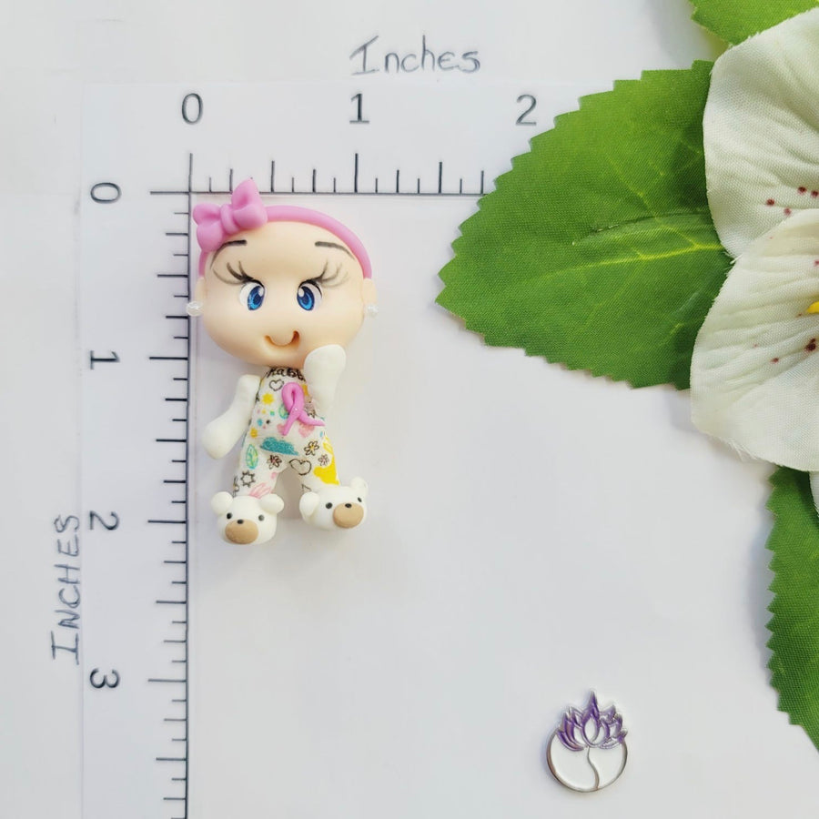 Baby Alita #046 Clay Doll for Bow-Center, Jewelry Charms, Accessories, and More